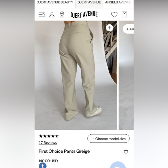 DJERF AVENUE PANTS XS FIRST CHOICE - Picture 3 of 7